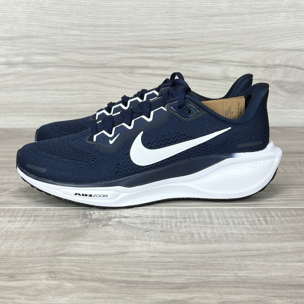 Size 8.5 - Women's Nike Air Zoom Pegasus 41 Running Shoes College Navy White NEW - Picture 2 of 11